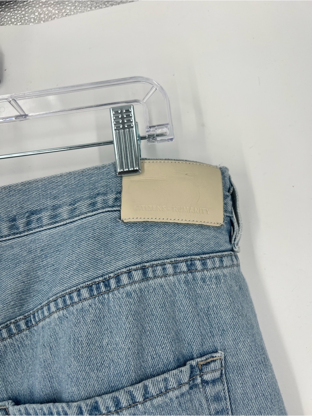 Citizens of Humanity Brynn Light Wash Drawstring Straight Leg Denim Jeans 31 - Picture 9 of 12